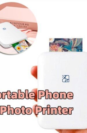 Color Photo Printer Portable Full Color Wireless Photo Printer USB Bluetooth Thermal Sublimation Printer