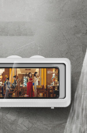 Bathroom Waterproof Mobile Phone Box Bracket Bath Shower Wall Hanging